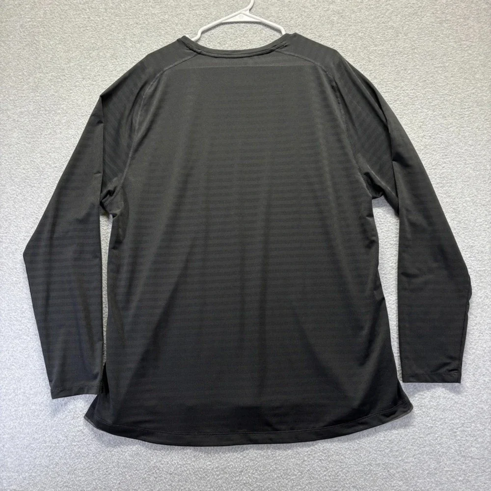 Rhone Shirt Mens 2XL Tee Shirt Black Pullover Long Sleeve‎ Performance Striped